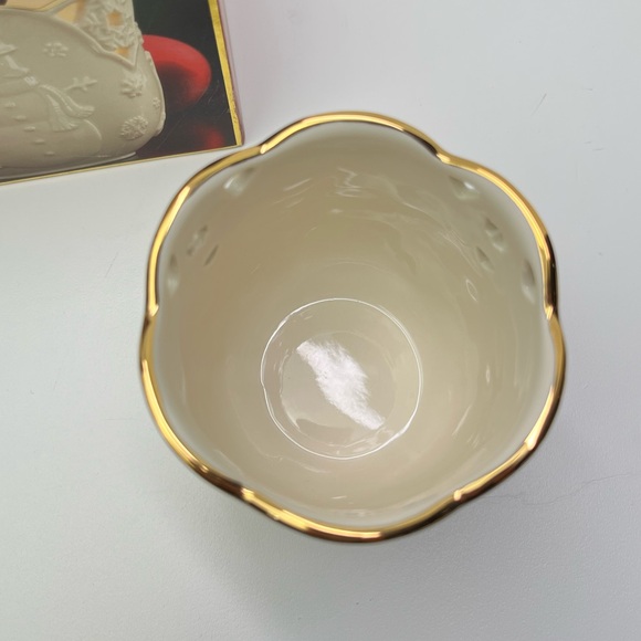 Lenox Merry Lights Snowman Holiday Christmas Votive Candle Holder - Picture 3 of 8